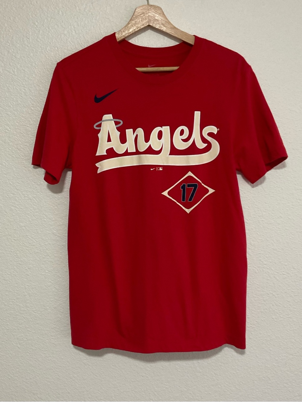 Nike Shohei Ohtani Los Angeles Angels #17 Mens Small Red